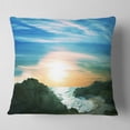 thumbnail image 2 of Designart White Waters among Beach Hills - Seashore Throw Pillow - 16x16, 2 of 5