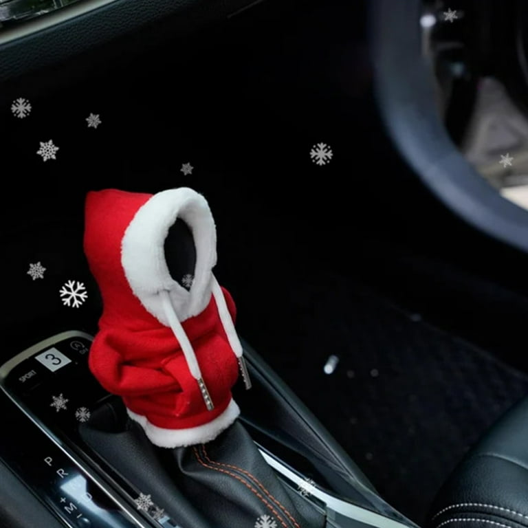 Christmas Gear Shift Cover, Universal Shift Hoodie Cover, Funny Sweater for Gear  Shift, Car Shifter Stick Protector Decoration 