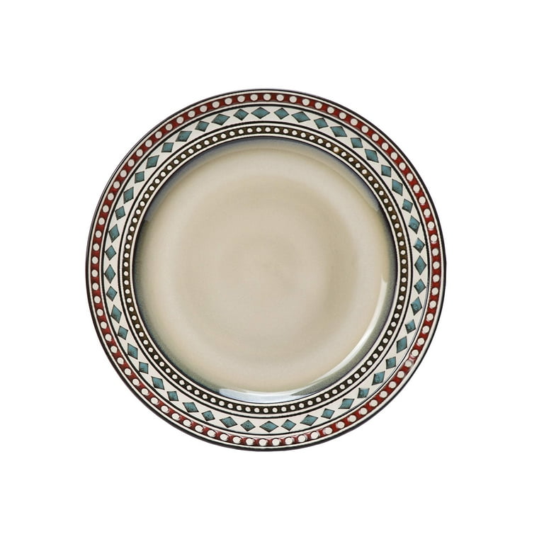 Lorren Home Trends 16 Piece Glazed Dinnerware Neutral (Service for