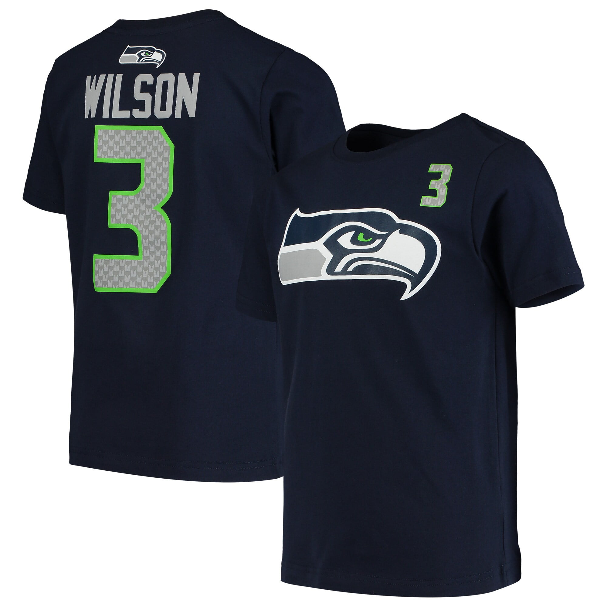 Youth Russell Wilson College Navy Seattle Seahawks Name