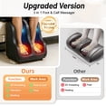 thumbnail image 6 of Full Body Shiatsu Massage Pad with Foot & Calf Massager, 3D Kneading, Heat & Vibration,Perfect Gift for Parents & Self Care, 6 of 9