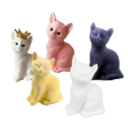 3d Petit Chat Bougie Moule Moule De Savon Moule Chocolat Moule Diy Savon Moules De Decoration De Gateau Outils Walmart Canada