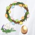 thumbnail image 4 of QTOCIO Easter Decorations, Door Wreath with Easter Eggs and Easter Eggs Hand Made Rattan Easter Wreath Easter Eggs Happy Craftsmanship Decoration Gift Home Party Decoration, 4 of 6