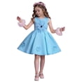 thumbnail image 1 of Vestido de Cumpleaños para Niñas Color Sólido sin Mangas Correa de Hombro Vestido de Princesa para Niñas Falda Plisada de Moda, 1 of 9