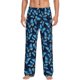 thumbnail image 1 of Fotbe Blue Butterfly Pantalones de Pijama para Hombre, Pantalones de Dormir, Pantalones de Casa con Cintura Ajustable y Bolsillos-Small, 1 of 6
