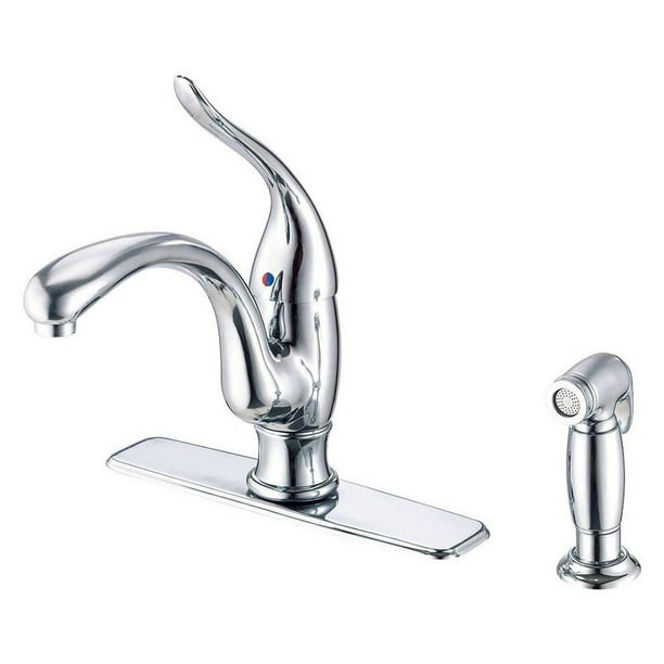Danze Antioch D405521 Single Handle Kitchen Faucet With Side Spray