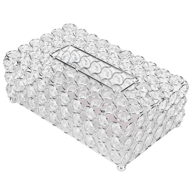 Caja de pañuelos de cristal, soporte para papel, accesorios de mesa de oficina, soporte para pañuelos, decoración de bodas