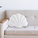 thumbnail image 1 of Cojín decorativo de concha marina Cojín de concha suave Cojín de tiro de coche lindo Decoración Mano de obra exquisita para el hogar Sala de estar Blanco BLESIY Cojines de asiento, 1 of 8