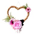 thumbnail image 1 of Guirnalda de seda de flores artificiales de flores de seda de imitación, decoración de puertas, decoración de paredes, guirnalda de decoración de bodas (diámetro en la parte más an, 1 of 11
