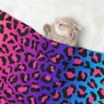 thumbnail image 2 of Yiaed Leopard Neon Rainbow Gradient Print Dog Blankets-Cat Blanket Washable for Couch Protection,Puppy Blanket, Soft Plush Reversible Throw Furniture Protector-Large, 2 of 8