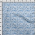 thumbnail image 4 of oneOone Polyester Spandex Blue Fabric Abstract Floral Craft Projects Decor Fabric Printed By The Yard 56 Inch Wide-4rd, 4 of 5