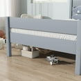 thumbnail image 4 of PORKISS Twin Size Bed Frame for Kids, Wood Bed Frame with Headboard/Footboard for Teens Boys Girls, No Box Spring Needed, Grey, 4 of 10