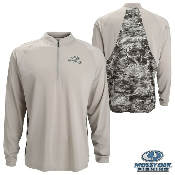 Mossy Oak Fishing Perf. Elements Lightweight 1/4 Zip (M)- Manta