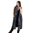 thumbnail image 3 of Luxurious Faux Fur Trimmed Long Vest, 3 of 5