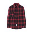 thumbnail image 2 of Lolmot Men's Button Down Shirts Regular Fit Long Sleeve Plaid Two-Pocket Flannel Casual Relaxed Fit Shirts, 2 of 5