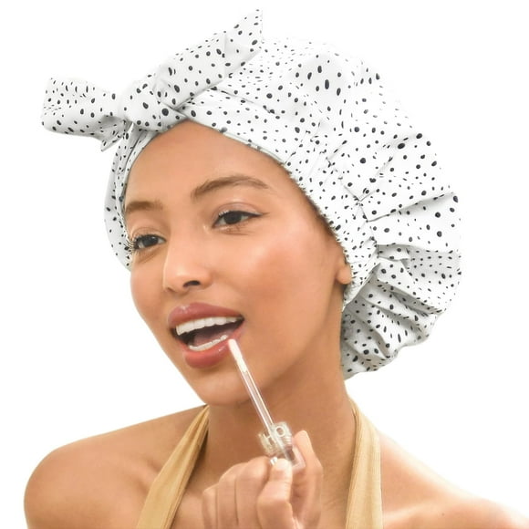 Yanibest Bonnet de Douche Antidérapant pour Femmes, Bonnet de Douche de Luxe Réglable et Imperméable, Bonnet Mignon Réutilisable pour Garder les Cheveux Secs