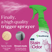 EcoStrong Enzymatic Cat Stain & Odor Remover, 32 oz Sprayer