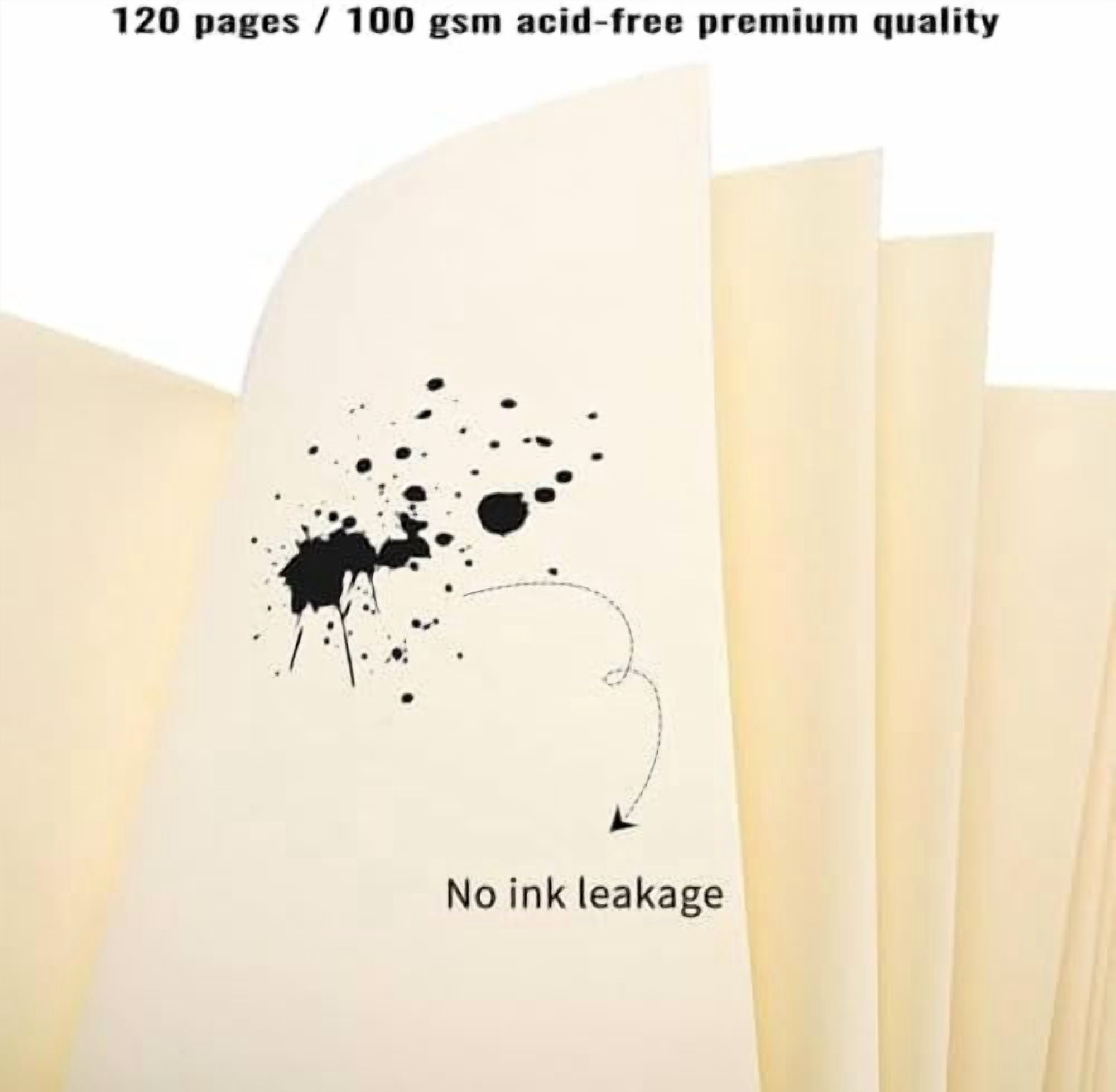 Tekola 3pcs Blank Notebook, A5 Hardcover Sketchbook 120 Sheets 240 Pages Unlined Notebook, 100gsm Paper, 5.6 x 8.2in, Journal for Drawing, Art, Travelers Gifts, Students and Office Supplies
