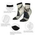 thumbnail image 5 of Naloa Mystical Bull in Fog Ankle Socks for Women Non Slip Socks No Show Socks Classic Low Cut Casual Socks Casual Socks, 5 of 7