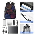 thumbnail image 6 of Easygdp Colorful Shells Casual Laptop Backpack, Large Capacity Schoolpack for School, Travel, Business, 6 of 8