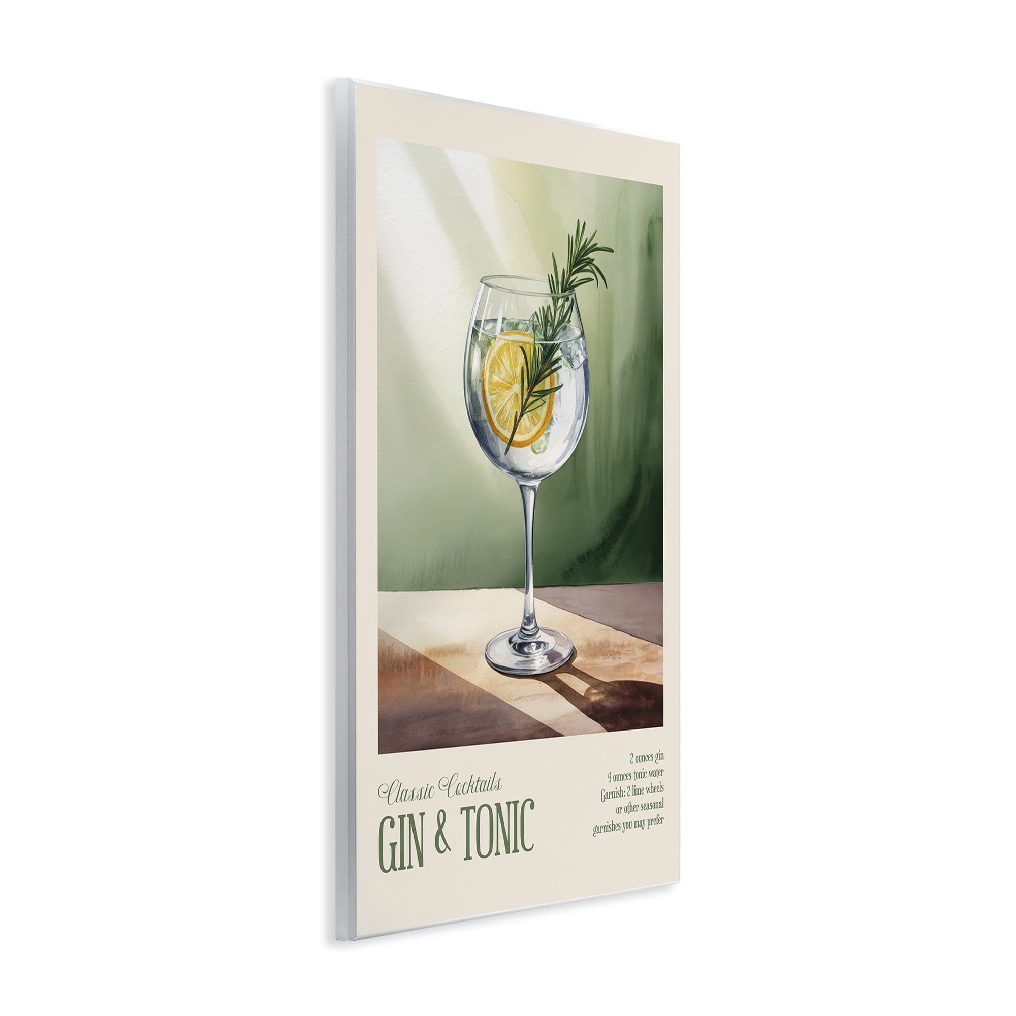 Stupell Industries Gin & Tonic Sun Rays Wall Plaque Art, design by Andreas Magnusson