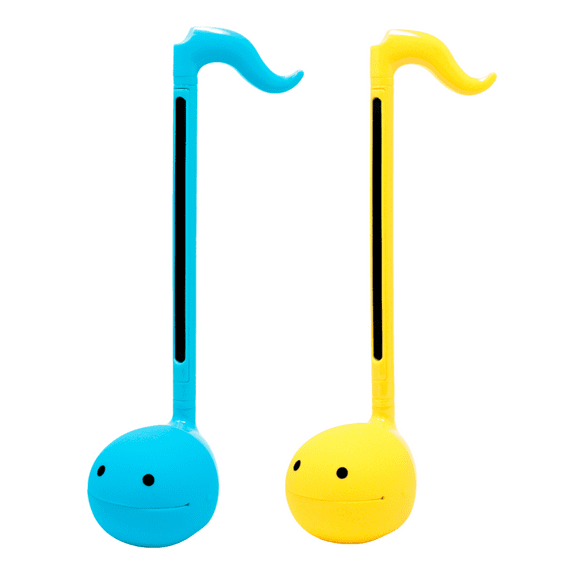 Otamatone (Blue + Yellow) Electronic Musical Toy Synthesizer for Children Adults