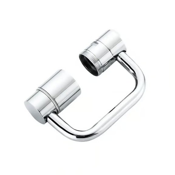 1 Pc Faucet Extender, Universal Sink Faucet 1080° Rotatable Faucet Aerator Extension, 2 Mode Splash Water Filter, Swivel Robotic Arm Swivel Extension Aerator Kitchen Sink Faucet Extender, Silver