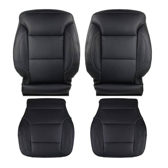 Zcargel Driver & Passenger Side Bottom and Back Seat Cover Replacement, for Chevy Silverado 1500 2015-2018, 2500/3500 2015-2019, for GMC Sierra 1500 2015-2018, 2500/3500 2015-2019