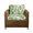 Palm Leaves, variant on 2 Piece Patio Cushion Covers, Stretch Outdoor Couch Cushion Slipcovers Replacement for Seat & Backrest, Washable Furniture Protector with Elastic Bottom for Wicker Patio Furniture, Botanical Green