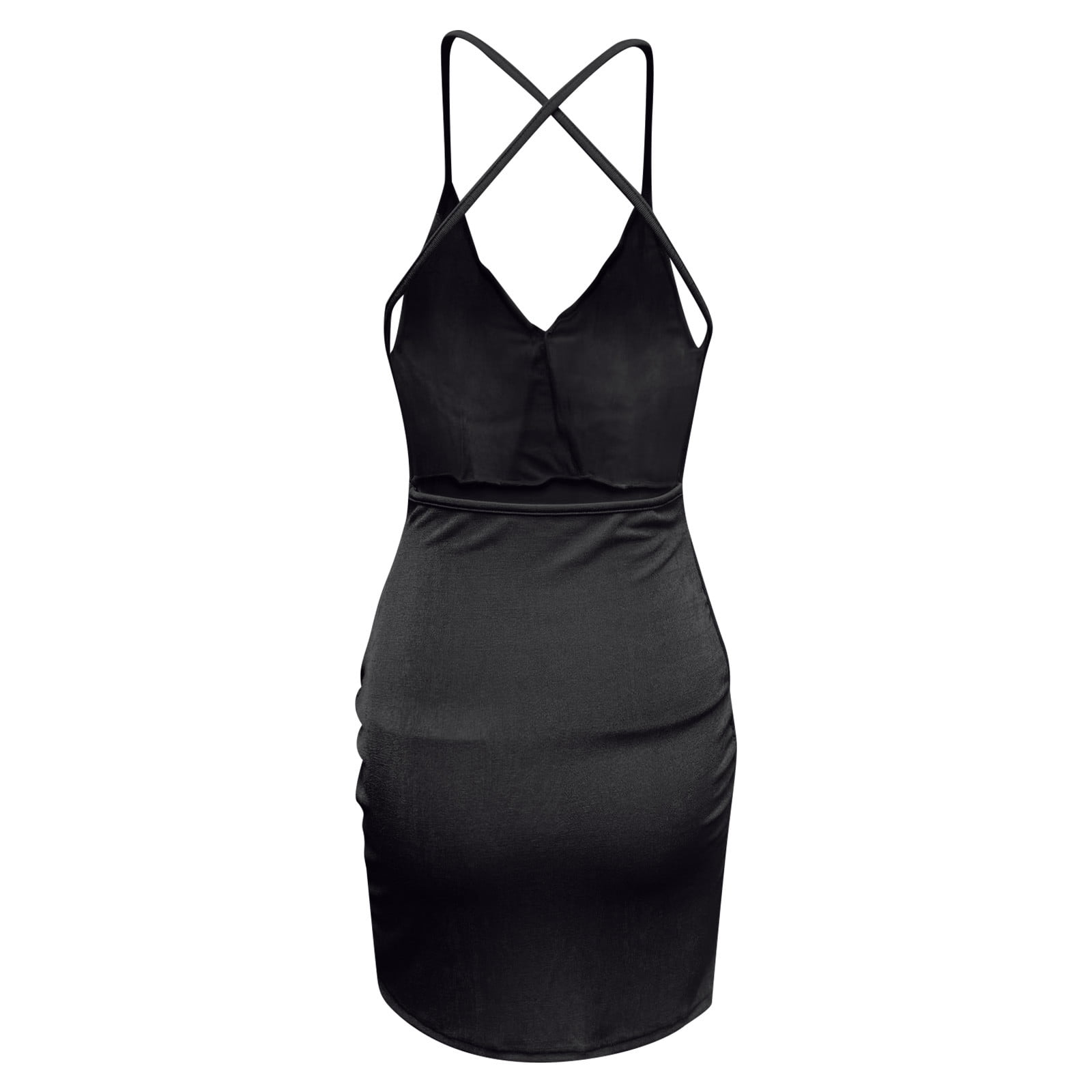Lovskoo 2024 Women's Bodycon Mini Dress Sleeveless Spaghetti