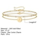 thumbnail image 5 of Chain Bracelet For Women(golden)A Initial Bracelet Stacks Bracelet Dainty Gold Bracelets for women with thinner wrists, 5 of 5