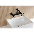 thumbnail image 2 of Kingston Brass KS7250BEX Essex Double-Handle 2-Hole Wall Mount Bathroom Faucet in Matte Black, 2 of 8