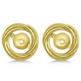 thumbnail image 2 of Twisted Rope Earring Jackets for Studs up to 10.50mm 14K Yellow Gold, 2 of 2