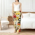 thumbnail image 4 of Salouo Vehicles Print Women's Pajama Pants Casual Loose Sweatpants PJs Flowy Pants Drawstring Palazzo for Women Wide Leg Pants Lounge Pajama -X-Large, 4 of 8