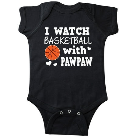 

Inktastic I Watch Basketball with Pawpaw Gift Baby Boy Bodysuit