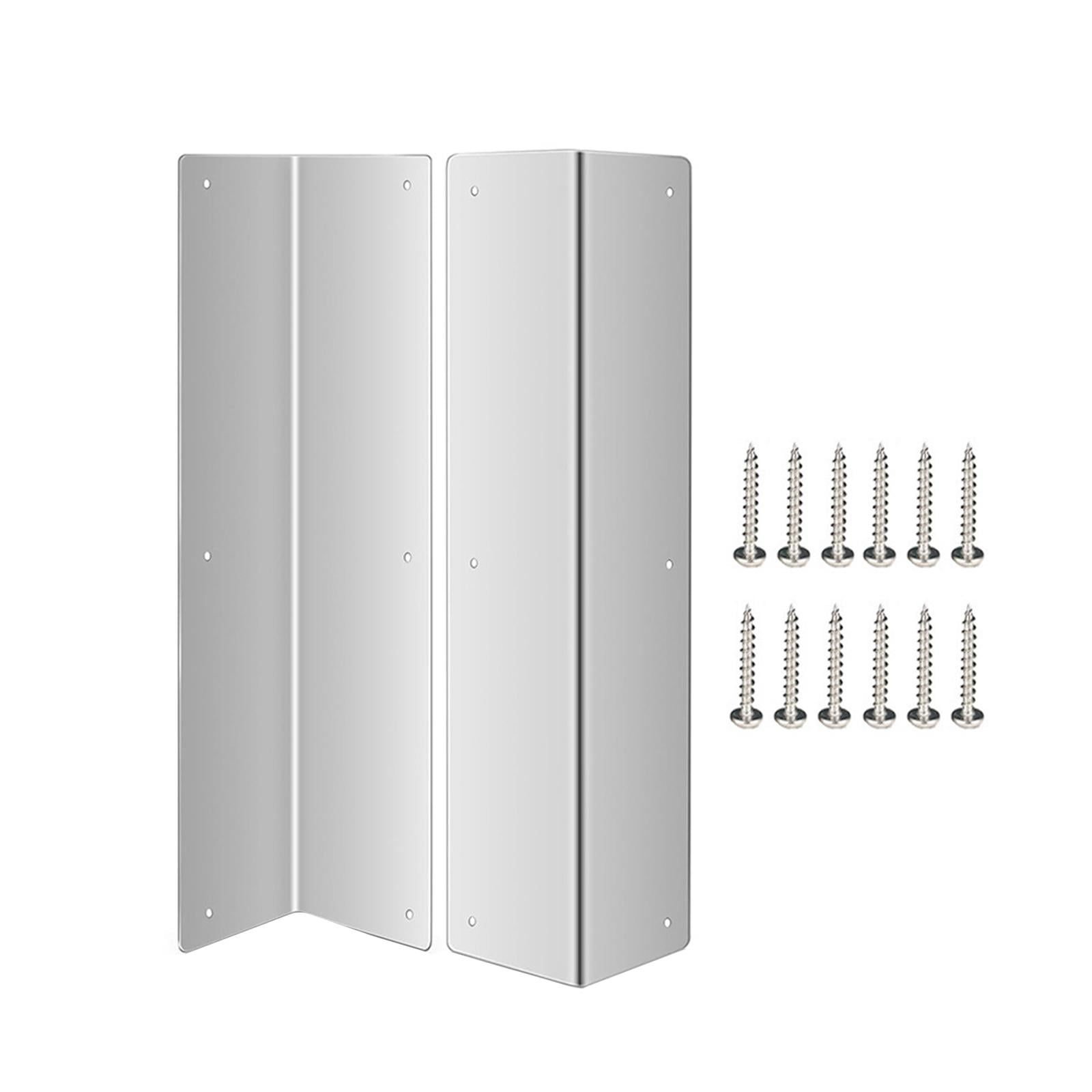 Dualoai 2 Pieces Wall Corner Guards Easy to Install Versatile for Residential and Commercial Wall Corner Cover for Shopping Mall Home silver