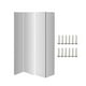 thumbnail image 2 of 2 protectores de esquinas de pared de metal, protectores de esquinas de borde liso, resistentes. plata, 2 of 7