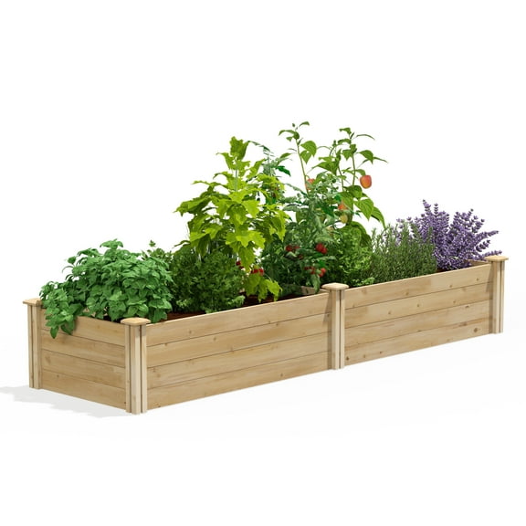 Greenes Fence 2' x 8' x 14" Original Cedar Raised Garden Bed