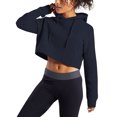 thumbnail image 4 of Ma Croix Womens Cropped Hoodie Casual Pullover Sweatshirt, 4 of 7