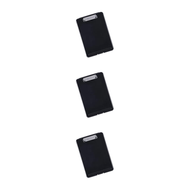Guardurnaity Caja de archivos de plástico A4, organizador portátil de carpetas de documentos para bloc de notas, rojo y negro Type1 NO1