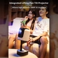 thumbnail image 2 of Riwcyla Projector 1080P Home Theater Android 9.0 Video Projector Support 4K Decoding 100in Display Same Screen Technique Movie Projector with Retractable Rod Auto Focus Keystone Function Built,in 5, 2 of 6