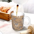 thumbnail image 3 of Yiaed Cactus Alpaca Print Ceramics Coffee,Large Handle Design,Extra Large Tea and Coffee Cup for Office and Home Mugs, 3 of 6