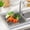 Gray, variant on Roll Up Over Sink Dish Drying Rack, Foldable Stainless Steel Dish Drainer for Kitchen Counter, Rolling Dish Rack with Sink Mat, 17.5"x11.8