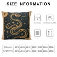 thumbnail image 5 of .Throw Pillow Bohemian Snake Print on Premium Polyester Fabric and Shape Retaining Insert., 5 of 5