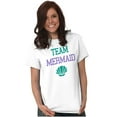thumbnail image 5 of Team Mermaid Under the Seashell Cute Women's Graphic T Shirt Tees Brisco Brands S, 5 of 6