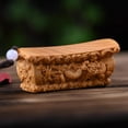 thumbnail image 3 of Yabai Wood Coffin Shaped Fortune Hand Piece Wenwan Ornament Chinese Style Desktop Decoration Collectible Carved Playpiece, 3 of 6