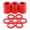 40pcs, variant on OIUR Silicone Hose Gaskets Red Washer Set Faucet Repair Parts O-Rings for 3/4 Inch Garden Hose And Outdoor Water Faucet Easy Leak Repair