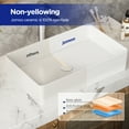 thumbnail image 6 of JOMOO 22.44" x 14" White Ceramic Rectangle Bathroom Sink, Bathroom Vessel Sink Above Counter Art Basin Vanity Sink, 6 of 10