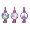 Club Pack of 48 Unicorn Fantasy Classic Pink and Patel Purple Blowout Noisemaker Party Favors with Medallions