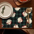 thumbnail image 4 of Premium Christmas Placemats 12x17 Inch Set of 6, Waterproof Table Mats - Winter Deer & Snowflake Art for Kitchen Dining Holiday Entertaining, 4 of 5
